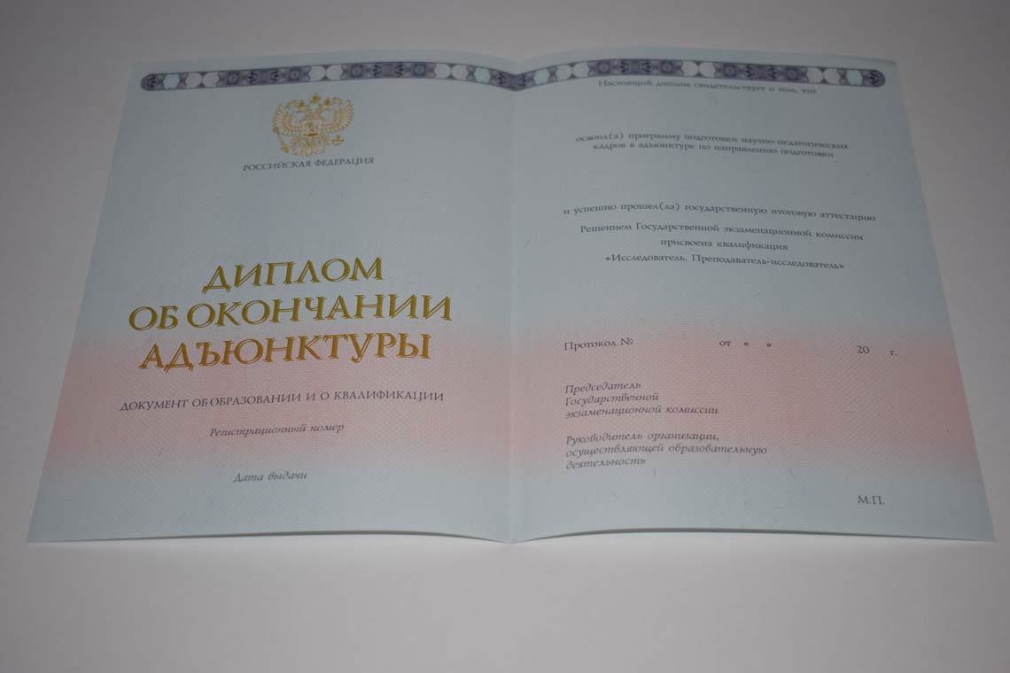 Диплом Адъюнктуры 2014-2025 в Рязани
