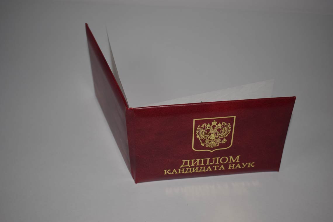 Диплом Кандидата Наук 2001-2012 в Рязани корка